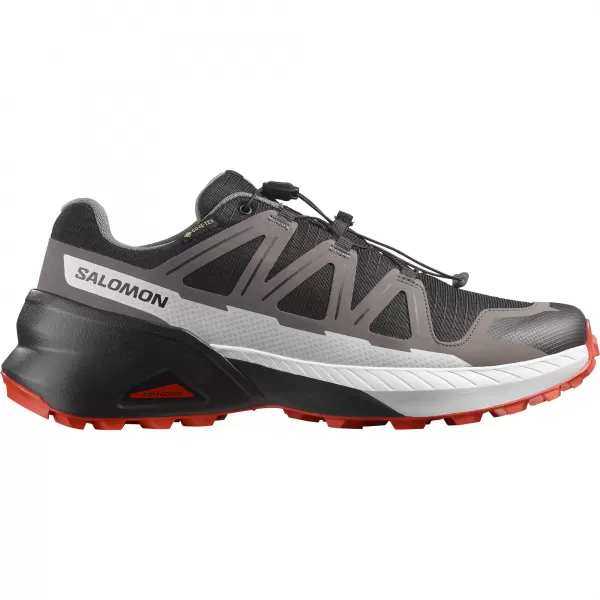  Pánske topánky SALOMON SPEEDCROSS PEAK GORE-TEX ČIERNA/CASTLEROCK/CHERRY PARADAJKA 
