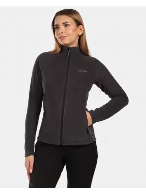 Dámska fleecová mikina KILPI GLAMER-W ZL0210KI ČIERNA