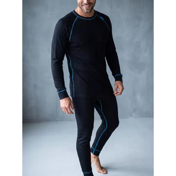  Pánsky termo set ALTISPORT GAIN ČIERNA/MODRÁ 