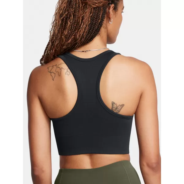  Dámska podprsenka UNDER ARMOUR VANISH SEAMLESS MID BRA 1384419-001 ČIERNA 
