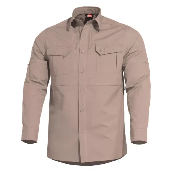  Pánska košeľa PENTAGON PLATO SHIRT K02019 KAKI 