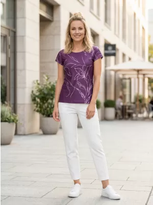 Dámska voľnočasová košeľa premium ALTISPORT VOJ/ALW100TR06 FUCHSIOVÁ