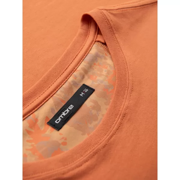 Pánske tričko OMBRE OM-TSPT-0227 ORANŽOVÁ 