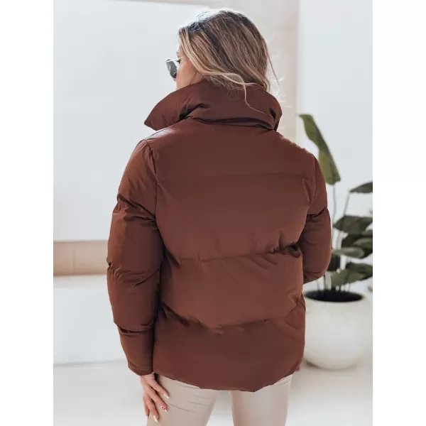  Dámska bunda DSTREET TY4958 HNEDÝ 