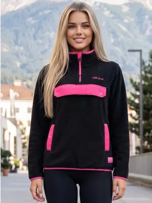 Dámska fleecová mikina ALTISPORT GEMMY ČIERNA