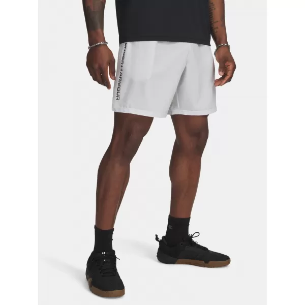  Pánske šortky UNDER ARMOUR UA TECH WOVEN WORDMARK SHORT 1383356-023 SIVÁ 