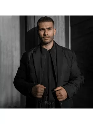 Bunda PENTAGON ALPHA DOWN BLAZER K08051 HNEDÁ ŠEDÁ