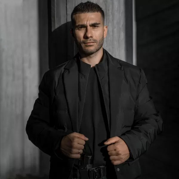  Bunda PENTAGON ALPHA DOWN BLAZER K08051 HNEDÁ ŠEDÁ 