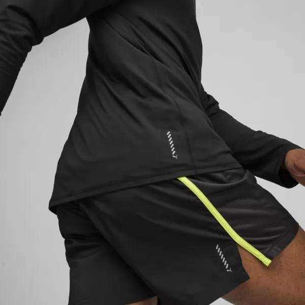  Športové tričko PUMA RUN CLOUDSPUN 1/4 ZIP 52499201 PUMA ČIERNA 
