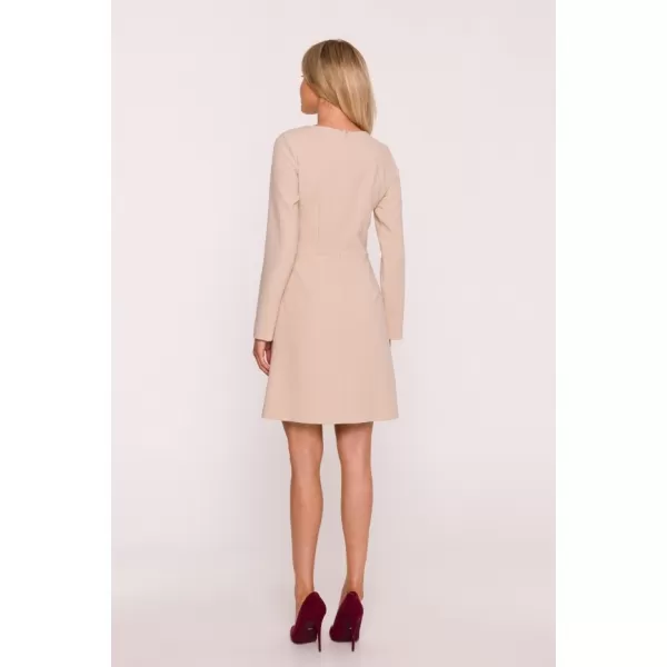  Šaty STYLOVE S419 BÉŽOVÁ 