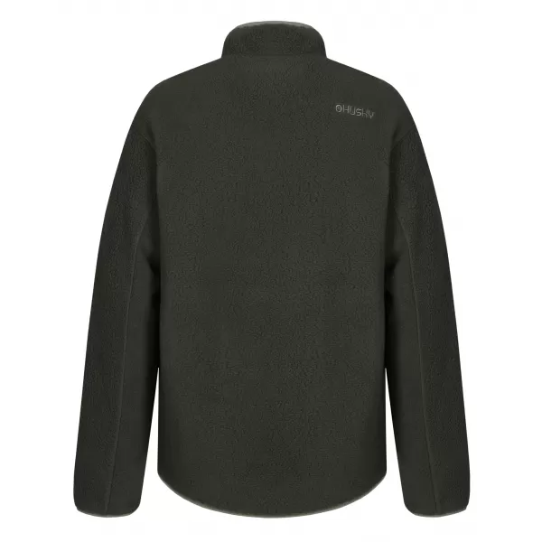  Pánska mikina HUSKY ADDY ZIP M VYBLEDNUTÁ ZELENÁ 