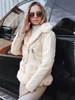 Dámska bunda DSTREET TY5275 ECRU