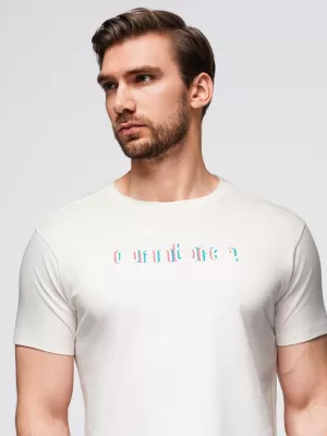 Pánske tričko OMBRE OM-TSPT-0248 BIELA
