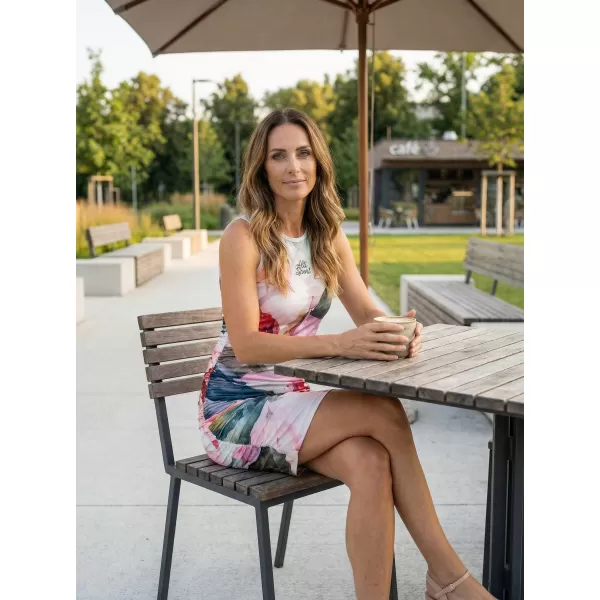  Dámske prémiové šaty ALTISPORT VOJ/ALW117SAT03 SVETLO-ĽALIA 