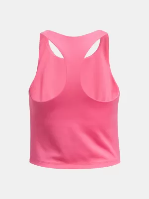 Dievčenské tielko UNDER ARMOUR G MOTION BRANDED CROP TANK 1390079-672 RUŽOVÁ