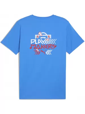 Tričko PUMA NEYMAR JR PLAYMAKER TEE 66032110 PUMA TÍM ROYAL/PUMA RED