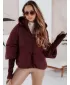 Dámska bunda DSTREET TY5037 BORDÓ