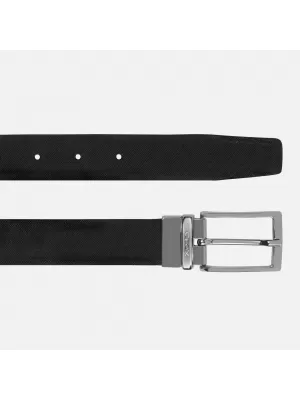 Pánsky opasok GEOX U35K5AB0076C0630 ČIERNA