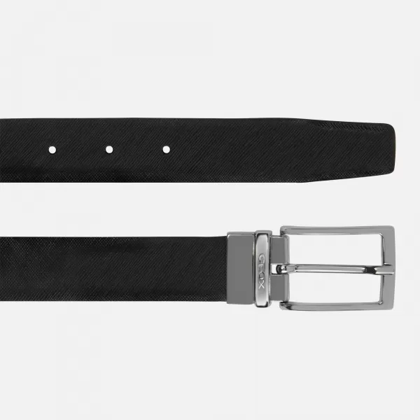  Pánsky opasok GEOX U35K5AB0076C0630 ČIERNA 
