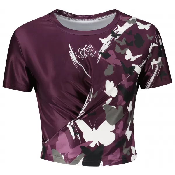  Dámsky funkčný prémiový crop top ALTISPORT VOJ/ALW022TR07 FIALOVÁ 