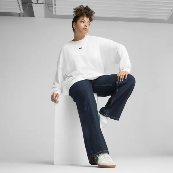  Dámska mikina PUMA ESS OVERSIZED CREW FL 68540002 PUMA BIELA 