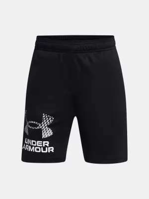 Chlapčenské šortky UNDER ARMOUR UA TECH LOGO SHORTS 1383333-001 ČIERNA