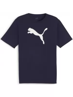 Mužský dres PUMA TEAMRISE LOGO JERSEY COTTON 658705_06 PUMA NAVY/PUMA WHITE