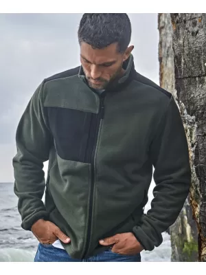 Pánska mikina TEE JAYS | TJ 9120 DEEP GREEN/BLACK
