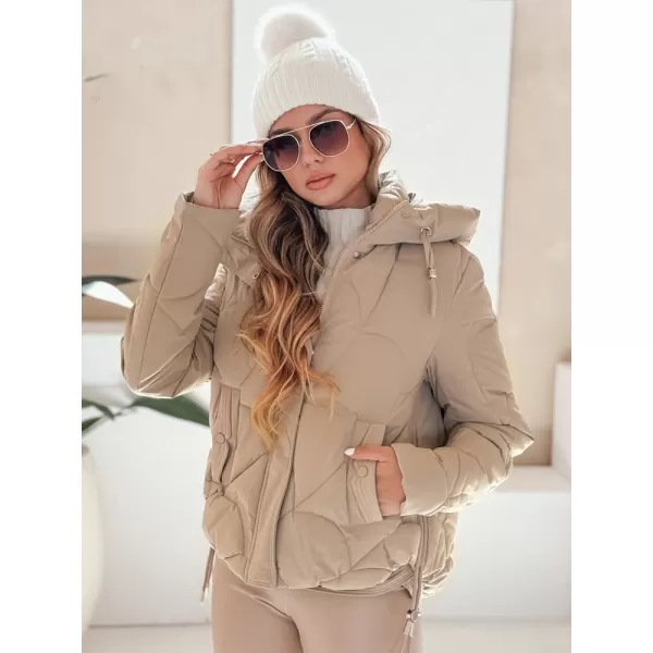  Dámska bunda DSTREET TY5041 KARAMEL 
