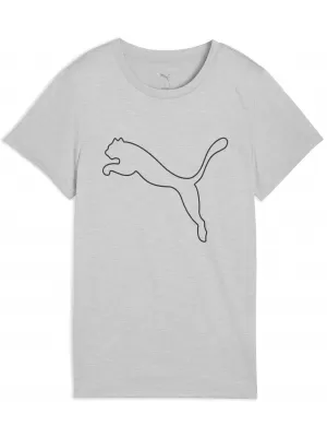 Tričko PUMA W TAD ESSENTIAL HEATHER LOGO TEE 52589304 SVETLOŠEDÝ VRES