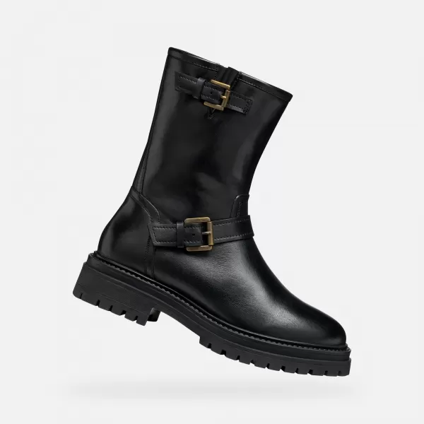  Dámske topánky GEOX IRIDEA G009625 ČIERNA 