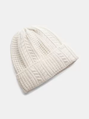 Dámska čiapka UNDER ARMOUR W HALFTIME CABLE KNIT BEANIE 1386639-279 HNEDÁ