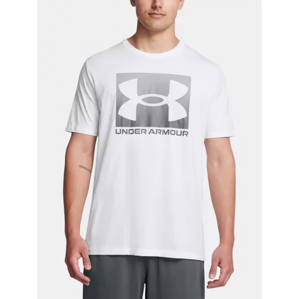  Pánske tričko UNDER ARMOUR UA M BOXED SPORTS UPDATED SS 1386793-100 BIELA 