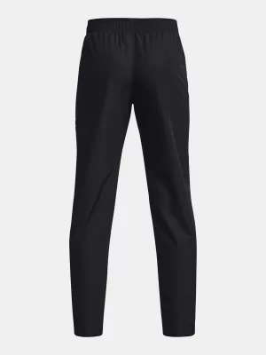 Chlapčenské nohavice UNDER ARMOUR UA SPORTSTYLE WOVEN PANTS 1370184-001 ČIERNA