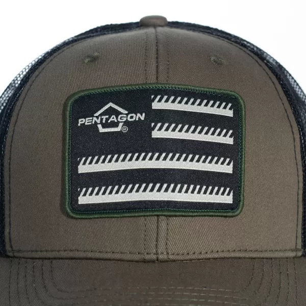  Čiapka PENTAGON WILLS TRUCKERS TWILL CAP K13055 ČIERNA 