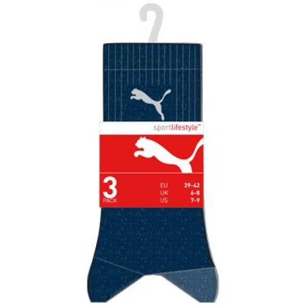  Pánske ponožky PUMA CREW SOCK 3P 88035503 NÁMORNÍCKY 