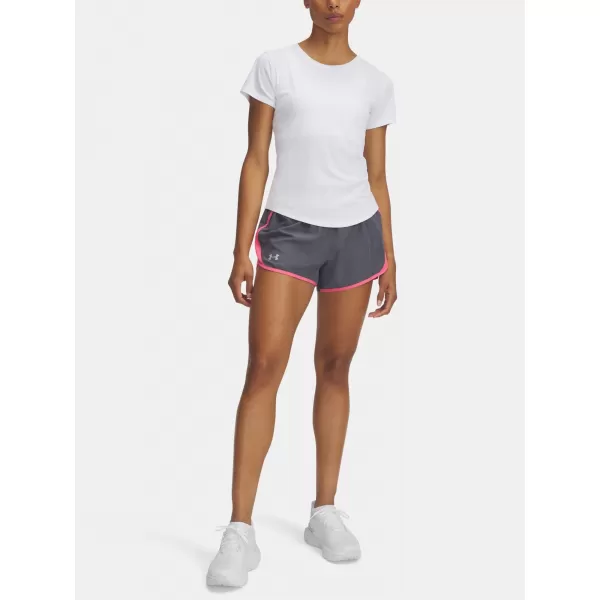  Dámske šortky UNDER ARMOUR UA FLY BY 3 SHORTS 1382438-027 SIVÁ 