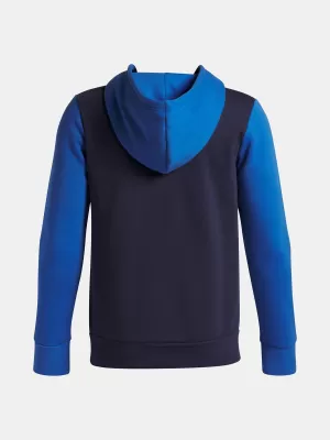 Chlapčenská mikina UNDER ARMOUR UA RIVAL FLC CBLCK GRPHC HD 6004994-402 MODRÁ