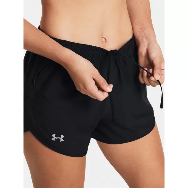  Dámske šortky UNDER ARMOUR UA FLY BY 3'' SHORTS 1382438-001 ČIERNA 