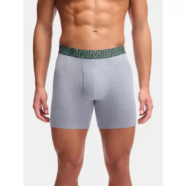  Pánske boxerky UNDER ARMOUR M UA PERF COTTON (3KS) 1383889-035 JASPIS MODRÝ 