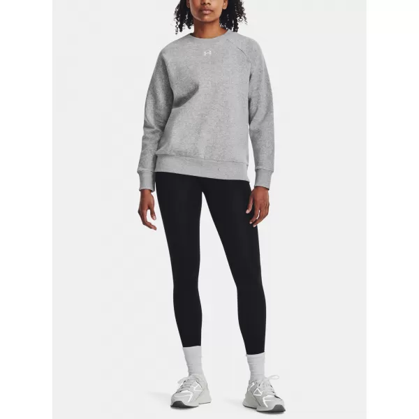  Dámska mikina UNDER ARMOUR UA RIVAL FLEECE CREW 1379508-012 SIVÁ 