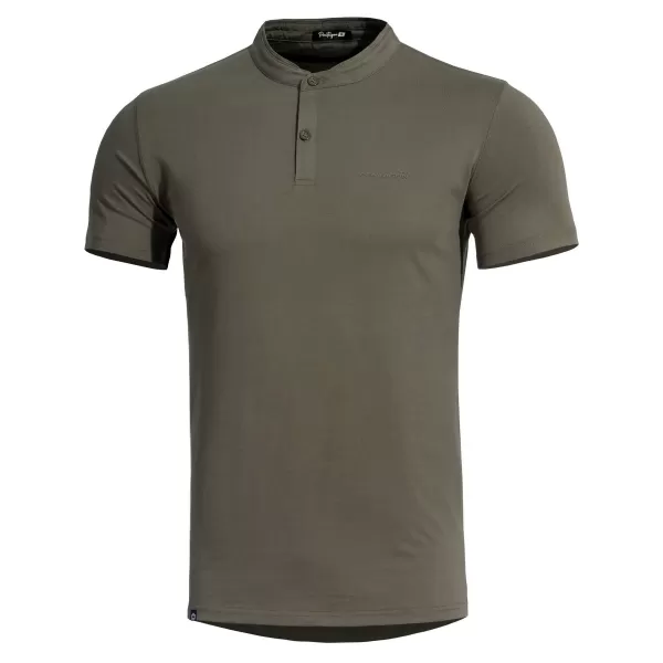  tričko PENTAGON ROMEO 2.0 HENLEY T-SHIRT K09050 HNEDÁ ŠEDÁ 