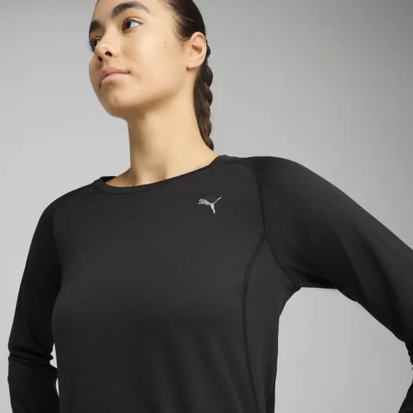  Tričko PUMA W RUN VELOCITY LONG SLEEVE (POLY) 52658101 PUMA BLACK 
