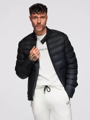 Pánská bunda OMBRE OM-JAFL-0109 ČIERNY