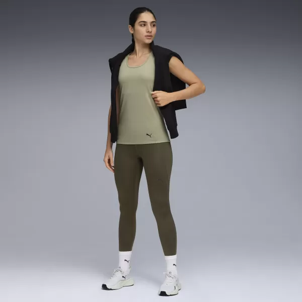  Legíny PUMA W TAD ESSENTIAL TIGHT - HW 7/8 52589970 TMAVÁ OLIVA 