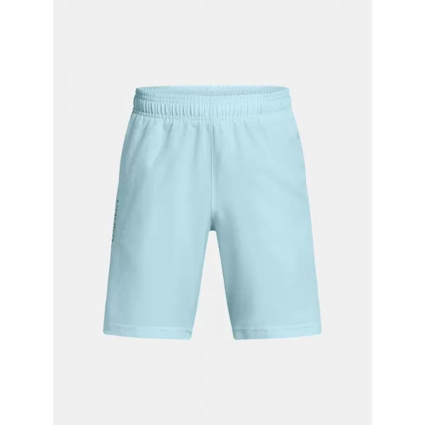  Chlapčenské šortky UNDER ARMOUR UA TECH WOVEN WORDMARK SHORT 1383341-494 MODRÁ 