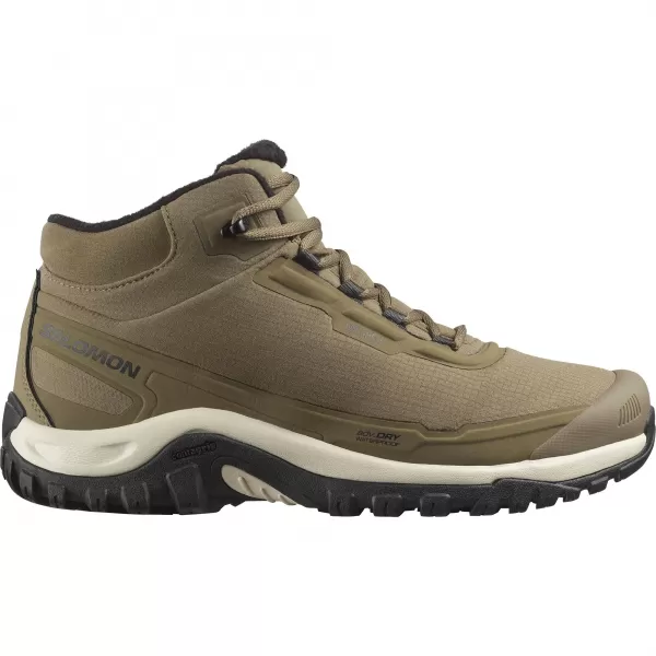  Pánske topánky SALOMON SHELTER WATERPROOF KAMEŇ ŠEDÝ/ČIERNY/DAŽDIVÝ DEŇ 
