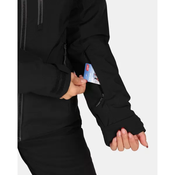  Dámska lyžiarska bunda KILPI FLIP-W ZL0110KI ČIERNA 