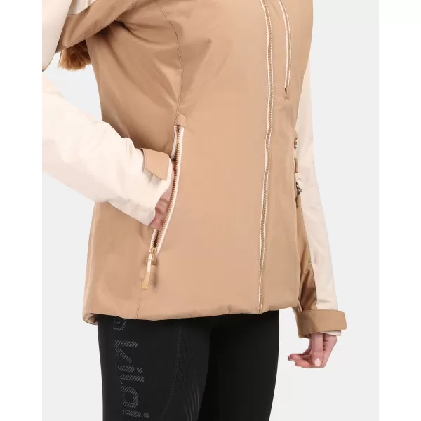  Dámska lyžiarska bunda KILPI FLIP-W ZL0110KI BÉŽOVÁ 