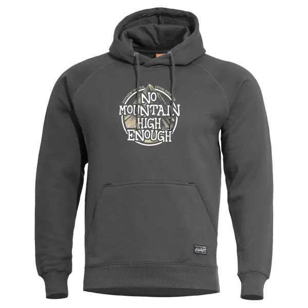  Mikina PENTAGON PHAETON HOOD SWEATER NO MOUNTAIN K09021 ŠKVÁROVÁ ŠEDÁ 